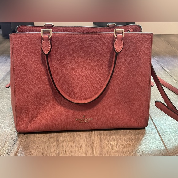 Kate Spade Leila Medium Triple Compartment Satchel Bag in Pink - Picture 1 of 11